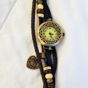 Brown and Brass Bojo Style Watch